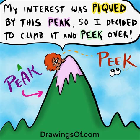 peeks or peaks.